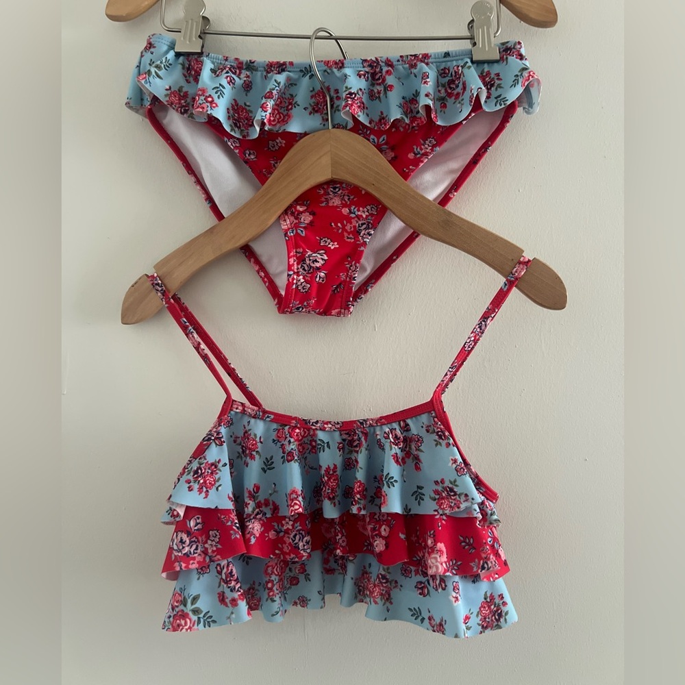Floral Ruffle Y2K Bikini Set